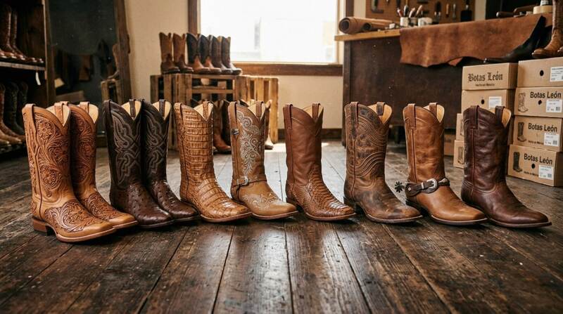 Botas vaqueras de distintas marcas